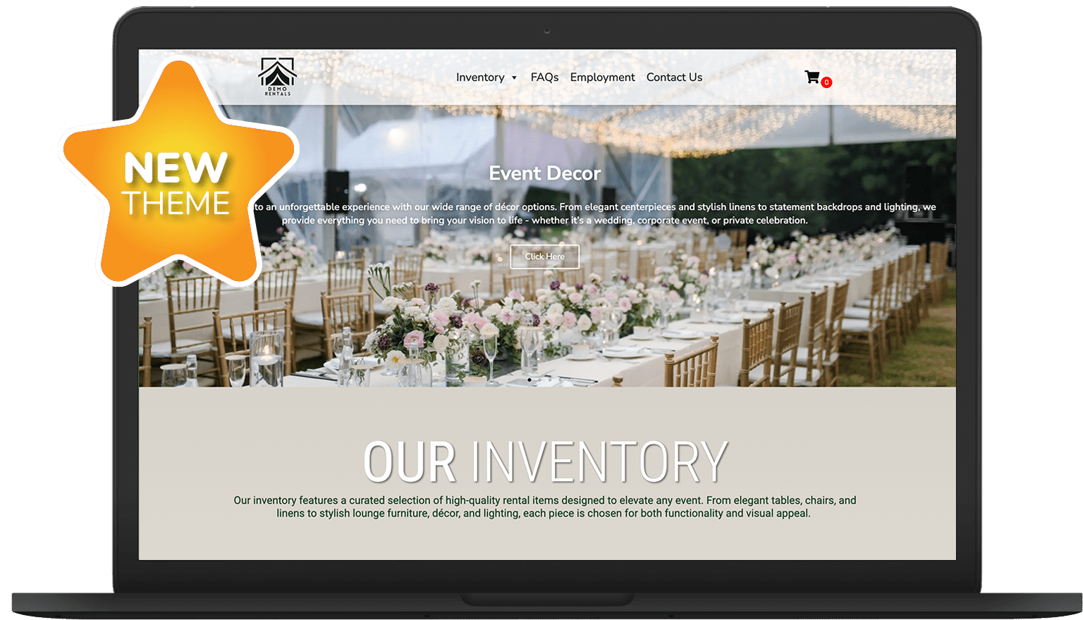 EO Wedding Laptop 3 Website Themes
